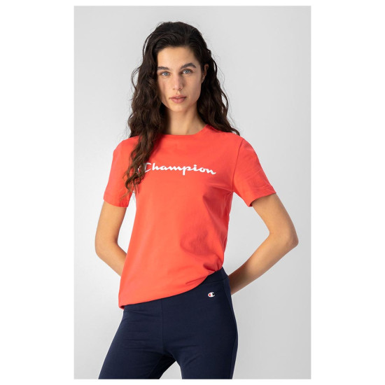 Champion Γυναικεία κοντομάνικη μπλούζα Crewneck T-shirt Champion Γυναικεία κοντομάνικη μπλούζα Crewneck T-shirt